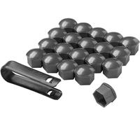 REAGAR Wheel Nut Covers For Opel Vauxhall Grandland X 5 Puertas 2017-2022, Wheel Bolt Nut Caps Covers Center Hub Rim Nuts Covers Anti-theft Screw Protection,C-Grey