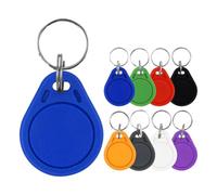 ReaIOKbii Classic RFID Key Fob for Access Control 13.56 MHz UID Tag Token Key Fob, NFC Tag, ISO14443A, Access Control Smart Key Card, 30 Pieces Assorted Colors