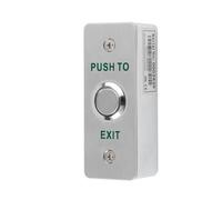 ReaIOKbii Push Button Exit Button for Door Access Control, Waterproof Stainless Steel Enclosure, Back Mount Box, NO/COM Output