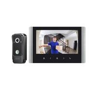 ReaIOKbii Wired video intercom system with a 7-inch IPS color screen, 1080P HD video doorbell, and 2-megapixel camera supporting unlocking, two-way intercom, video recording, and infrared night vision