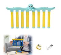 Reaktionstraining Spielzeug, Fallende Stöcke Spiel 3 Einstellbare Geschwindigkeitsmodi, Reaktionsspiel Stick Catching Game Hand Augen Koordination Game Stick für Kinder und Erwachsene (Blau) (grün)