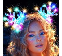 Reaky Light Up Hair Clips Led Sea Shell Hair Clip 2 Pcs Pearl Clips Hair Accessories for Women (Pink)