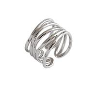 Real 925 Silver rings for women endless interweave fine Jewelry Large Adjustable Antique Rings Gift