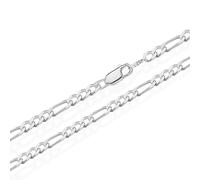 real 925 sterling silver chains figaro solid curb chain Necklace Women Boys MENS