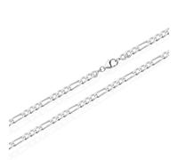 real 925 sterling silver chains figaro solid curb chain Necklace Women Boys MENS