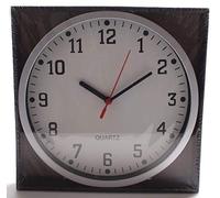 REAL ACCESSORIES Large Round Wall Clock, Big Readable Numbers, Stylish Silver Frame, Modern Look Perfect for Living Room, Kitchen, Office, School