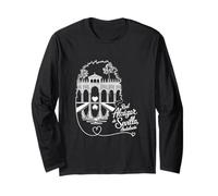 Real Alcázar de Sevilla, Andalucía Spain Signature Heart Art Long Sleeve T-Shirt