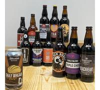 Real Ale & Craft Beer Gift Selection - 12 British Craft Dark Beers - Mixed Case of Bitters, Porters & Stouts