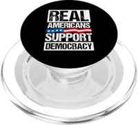 REAL AMERICANS Support Democracy PopSockets PopGrip for MagSafe