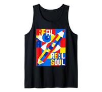 Real Art Soul Bauhaus Geometric Abstract Eye Pencil Tank Top