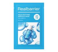 Real Barrier Aqua Soothing Ampoule Mask - 1pc | 8-Layer Hyaluronic Acid, MLE Technology, Centella Asiatica | Cooling Sheet Mask | Korean Skincare