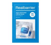 Real Barrier Aqua Soothing Cream Mask - 1pc | 8-Layer Hyaluronic Acid, MLE Technology, Blue Tansy Flower Oil | Cooling Sheet Mask | Korean Skincare