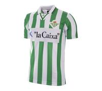 Real Betis 1995 Gordillo Retro Football Shirt, Green - White, M