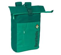 Real Betis Balompié - Backpack with Flap for 15.6 Inch Laptop, Ideal for Different Ages, Comfortable and Versatile, Quality and Resistance, 28 x 13 x 42 cm, aqua green, M, Casual