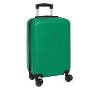 Real Betis Balompié - Cabin Trolley 20 Inches, Suitcase with Wheels, Security Lock, Lightweight Suitcase, 34.5 x 20 x 55 cm, Green, Green, Estándar, Casual