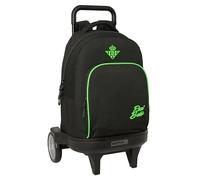 Real Betis Balompié - Large Backpack with Wheels, Compact Evolution, Removable, Ideal for Children of Different Ages, Comfortable and Versatile, Quality and Resistance, 33 x 22 x 45 cm