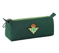 Real Betis Balompié - Pencil Case with Zip and Compartment, Children's Pencil Case, Ideal for School Age Children, Comfortable and Versatile, Quality and Resistance, 21 x 7 x 8 cm, Green, Green,