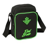 Real Betis Balompié - Shoulder Bag with External Pocket, Pencil Case, Shoulder Strap, Comfortable and Versatile, Quality and Resistance, 16 x 6 x 22 cm
