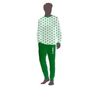 Real Betis Mini Crests Junior Long Sleeve Pyjama Green 10 Years Kids
