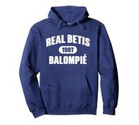Real Betis Since 1907 Pullover Hoodie, Adult Unisex, Navy Blue, Large