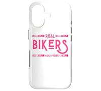 Real Bikers Wear Pink Breast Cancer Motorcycle Riders Bike Case for iPhone 17