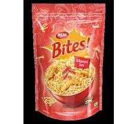 Real Bites delicately spiced, Real Bites stays true to its roots. Whether you’re spicing up,its timeless flavour and texture make it a versatile namkeen favourite. (Bikaneri Sev)