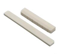 Real Bone Classical Guitar Nut and Saddle Set Designed for Direct Replacement on Standard 6 String Nylon String Guitar Bridges