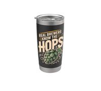 Real Brewers Know The Hops Home Brew Stainless Steel Insulated Tumbler