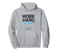 Real Broker "Work Hard Be Kind" Core Value Black and Blue Pullover Hoodie