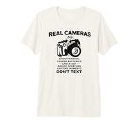 Real Cameras Don't Text Photography Design Premium T-Shirt