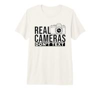 Real Cameras Don't Text Statement for Photography Premium T-Shirt