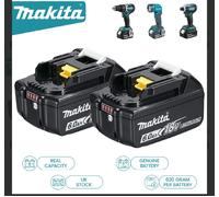 Real Capacity Genuine Makita 18v Battery bl1850 Bl1860 B LXT 6.0Ah Twin Pack