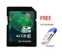 Real capacity SDXC card High speed SD card Class10 8GB 16Gb 32Gb 64Gb 128GB SD card Write in Speed 9M-12M/s memory card flash card SD card for camera smartphone (64GB)