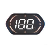 Real Car GPS Speedometer HUD with Head Up Display, Speed Limit Notification, and Automatic Screen Brightness Adjustment for Various Vehicles (Gold)