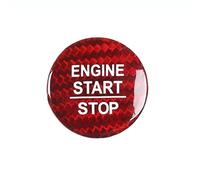 Real Carbon Fiber Car Engine Start Stop Switch Button Trim Cover Interior For For Odyssey/For CITY 2018-2019