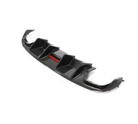 Real Carbon Fiber Car Rear Bumper Diffuser Lip Spoiler Protector For S4 B8 2008 2009 2010 2011 2012 Exterior Part Car Accessories(With brake light)