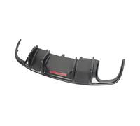 Real Carbon Fiber Car Rear Bumper Lip Auto Car Diffuser With Lamp Compatible For A4 B8 Sline S4 Sedan 2009-2012