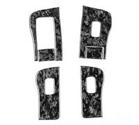 Real Carbon Fiber Car Window Control Panel Switch Button Decor Sticker for Tesla Model Y 3 2017-2022 Stickers(C Type LHD)