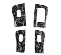 Real Carbon Fiber Car Window Control Panel Switch Button Decor Sticker for Tesla Model Y 3 2017-2022 Stickers(C Type RHD)