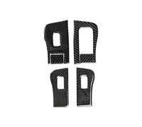 Real Carbon Fiber Car Window Control Panel Switch Button Decor Sticker for Tesla Model Y 3 2017-2022 Stickers(A Type RHD)