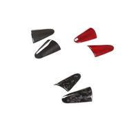 Real Carbon Fiber Compatible For Ferrari 458 2011-2016 Auto Exterior Door Handle Protective Cover Sticker Car Accessories Decorative Frame(Carbon Fiber Red)