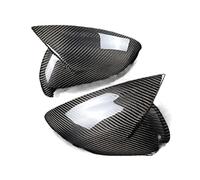 Real Carbon Fiber Exterior Replacement Car Ox Horn Side Rear View Mirror Cap Shell Cover Trim For A4 S4 Abt Rs4 B9 A5 S5 Rs5 B9