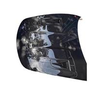 Real Carbon Fiber Front Bumper Engine Hood Bonnet Vent Cover Compatible For Porsche 718/981 Cayman Compatible For Boxster 2016-2021(Single-sided carbon)