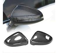Real Carbon Fiber Mirror Covers, Rearview Side Wing Mirror Caps Shell for Audi A4 B9 S4 RS4 A5 RS5 2017-2024 (Without Lane Assist)