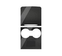 Real Carbon Fiber Thin Center Console Cover Not Affect Central Control Push-pull Use Car Interior For Tesla For Model 3 Y 2017 2018-2022 2023 Car Interior Sticker Trim Panel(Glossy 2piece)