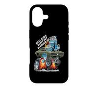 Real Cars Don't Get Plugged In Funny Muscle Car Cartoon Case for iPhone 17