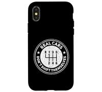 Real Cars Don't Shift Themselves Funny Car Racing Manual Case for iPhone X/XS