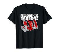 Real Cars Have Three Pedals Funny JDM Tuning T-Shirt