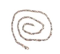 Real Chain Vajra Byzantine Link Necklace 20-26inch-25.6inch