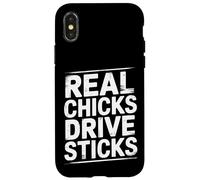 Real Chicks Drive Sticks Manual Car Woman Driver Case for iPhone X/XS